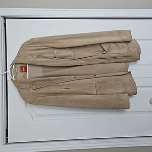 Gently used Hugo Boss Calfskin shirt jacket